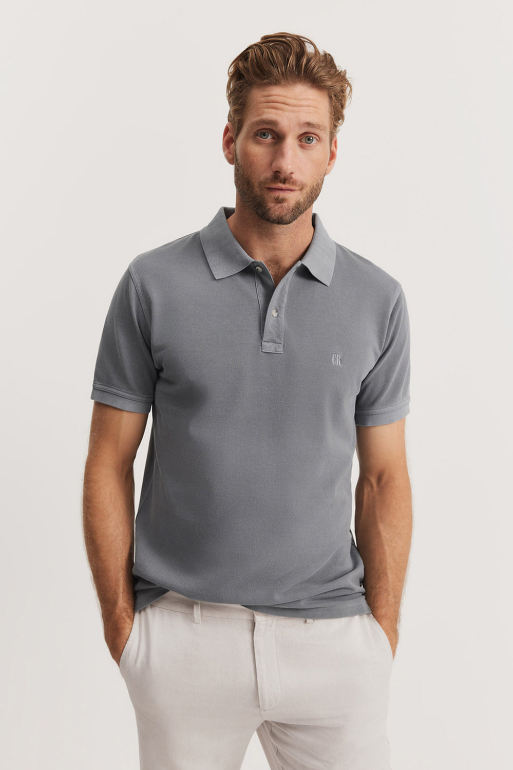 Cotton Vintage Wash Pique Polo