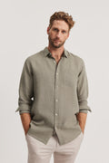 Regular Fit Linen Textured Shirt