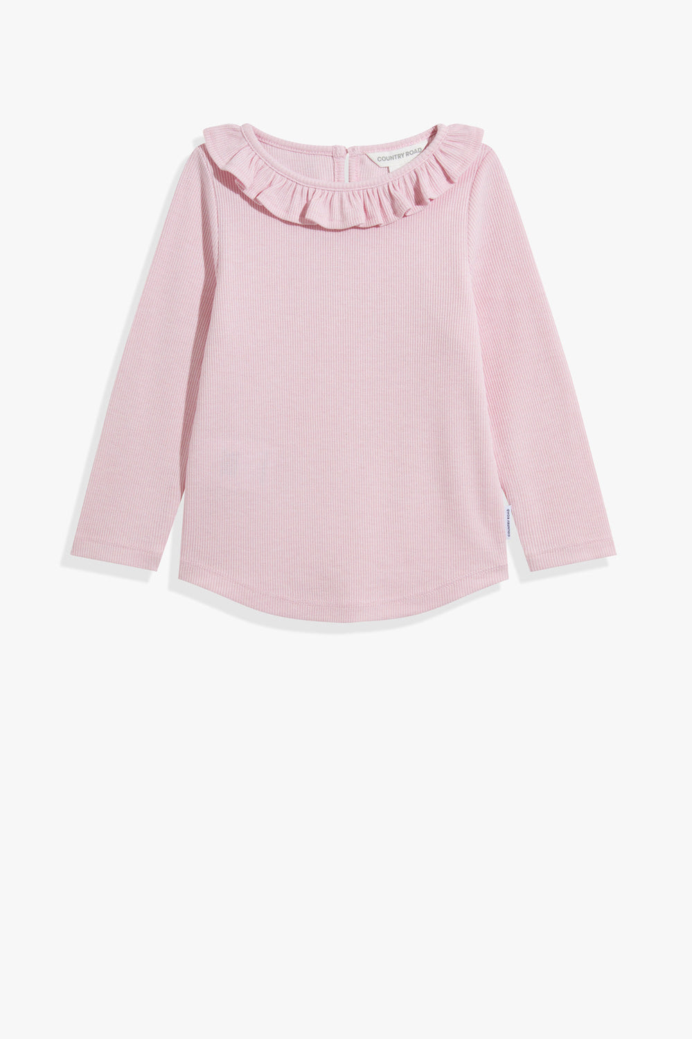 Polyester Blend Soft Frill T-Shirt