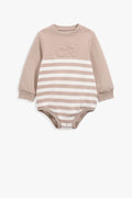 Oversized Logo Long Sleeve Bodysuit