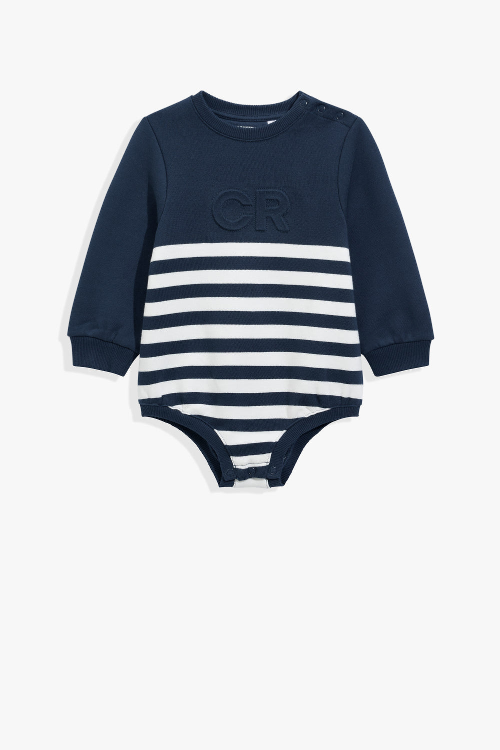 Oversized Logo Long Sleeve Bodysuit