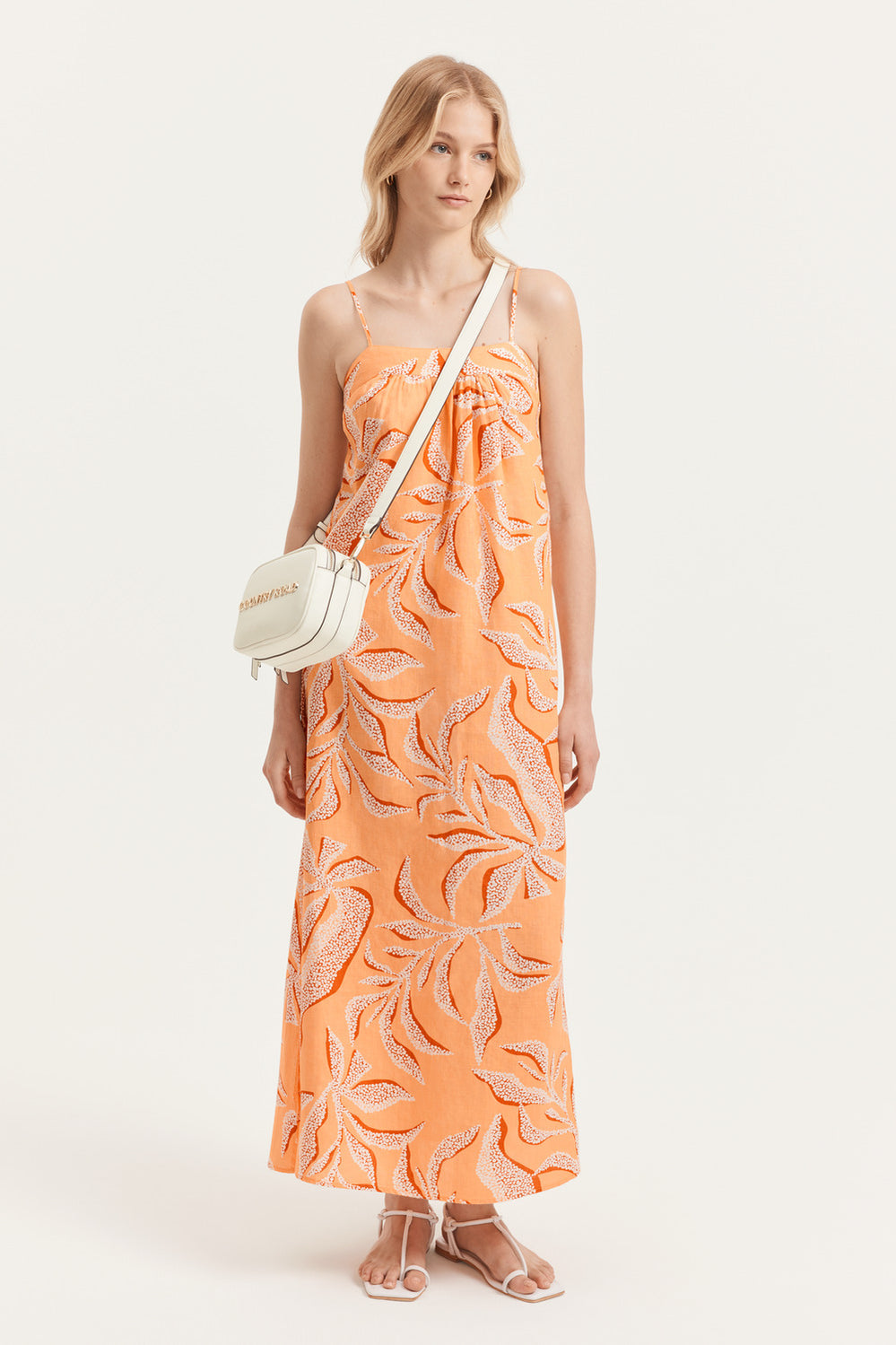 Print Elastic Detail Maxi