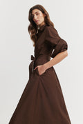 Tie Detail Midi Dress