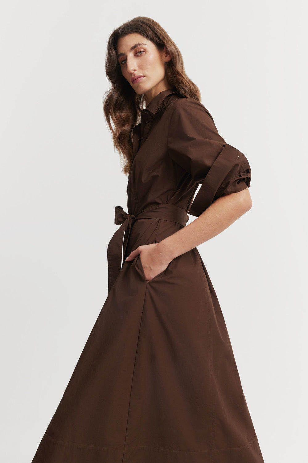 Tie Detail Midi Dress