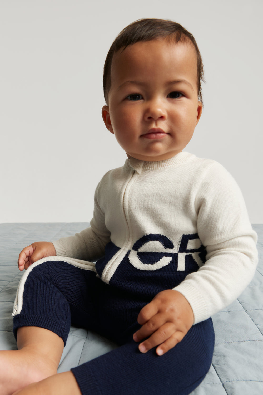 Cotton Logo Knit Jumpsuit