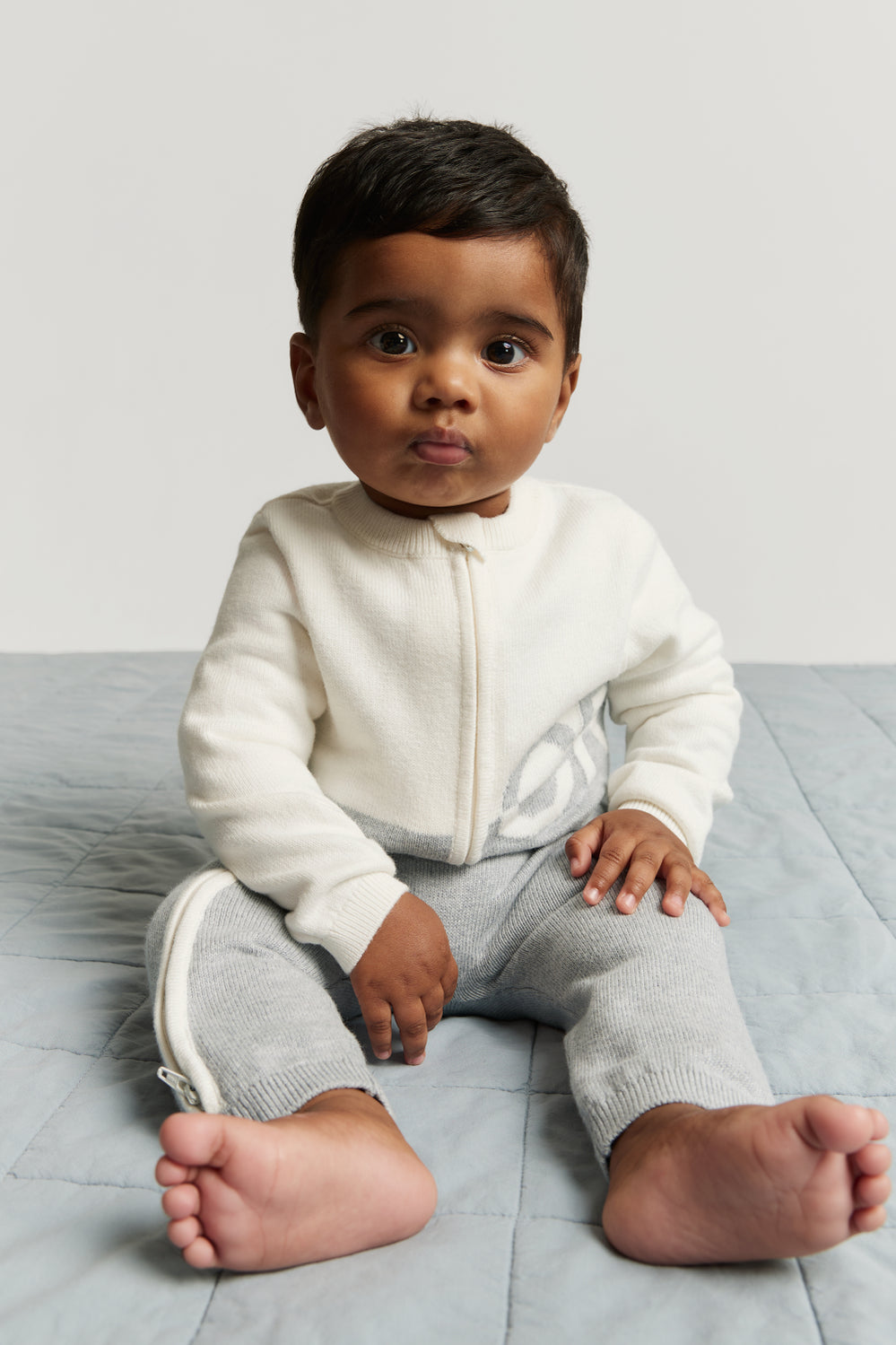 Cotton Logo Knit Jumpsuit