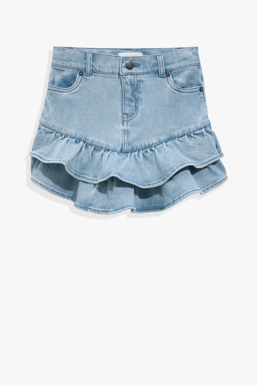 Denim Frill Skirt