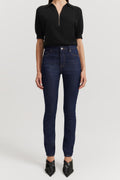 Cotton Blend Mid Rise Skinny Jean