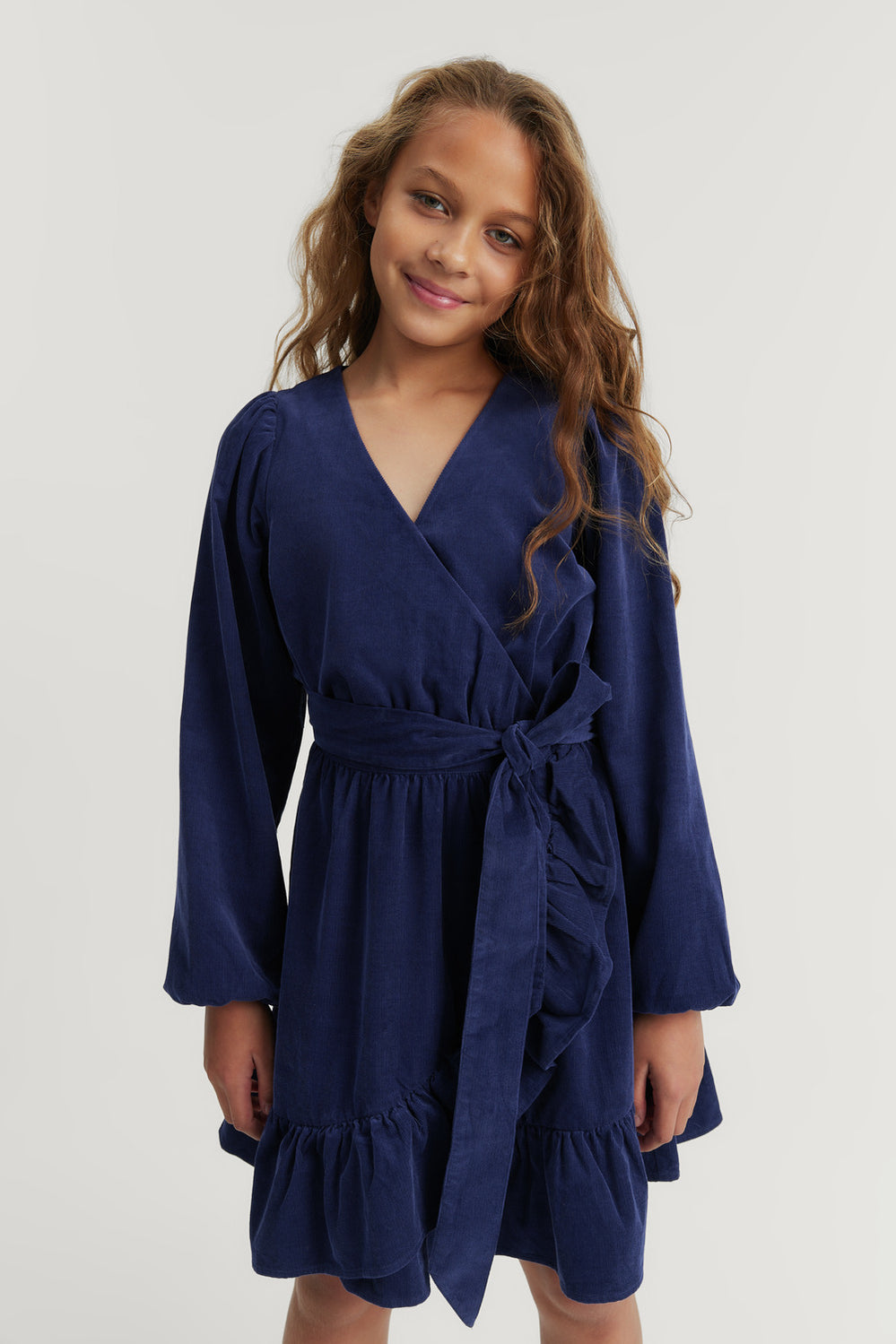 Teen Cord Wrap Dress