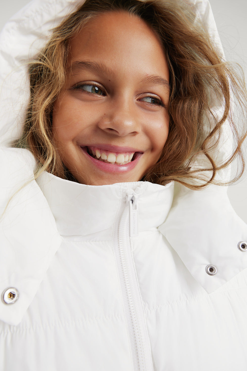 Teen Polyester Hooded Puffer Jacket