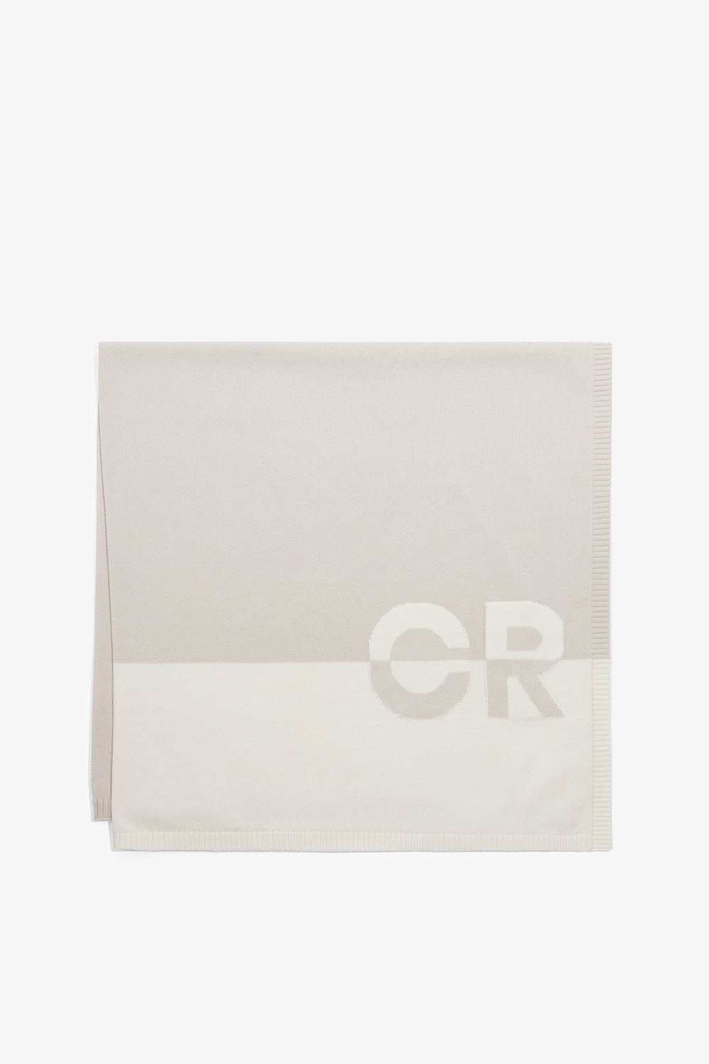 Cotton Logo Knit Blanket