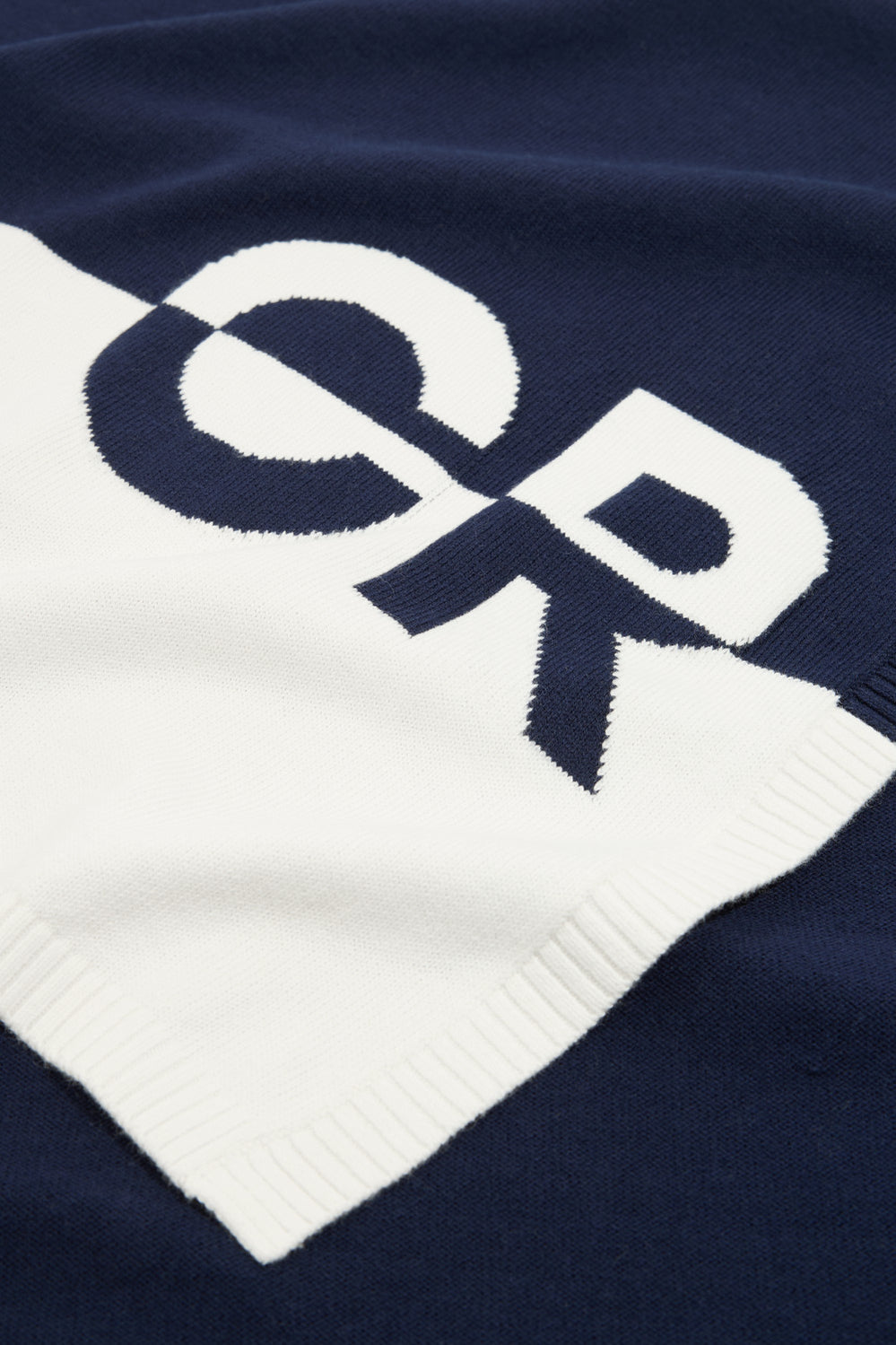 Cotton Logo Knit Blanket