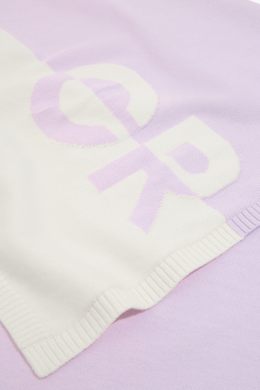 Cotton Logo Knit Blanket