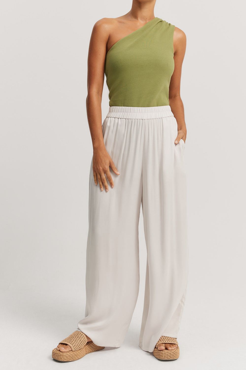 Pull-On Cupro Pant