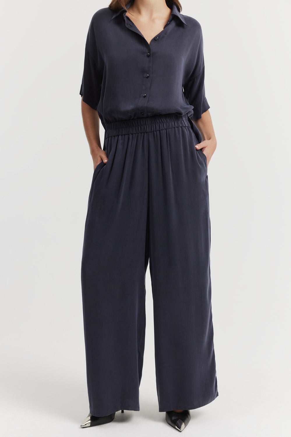 Pull-On Cupro Pant