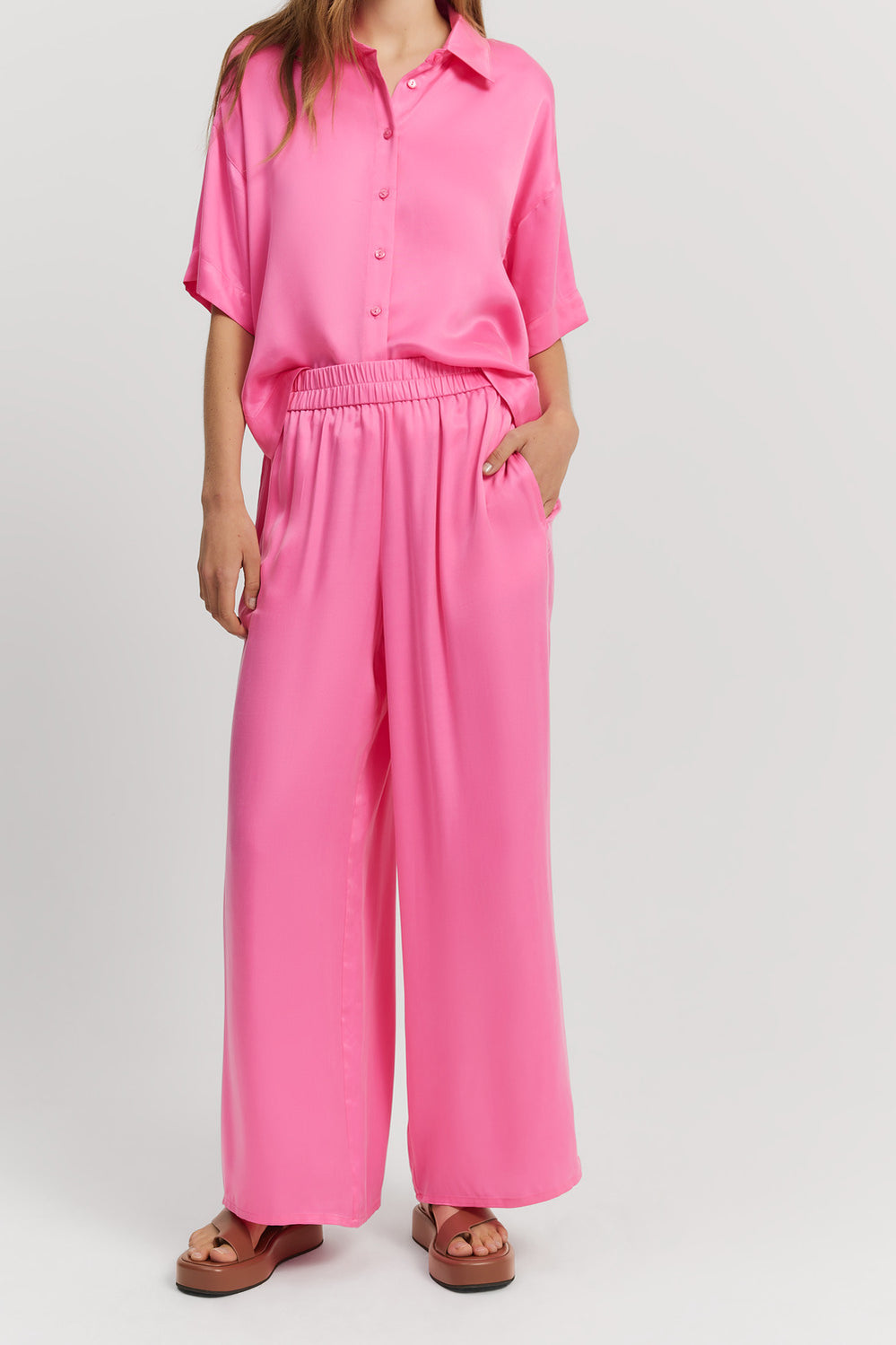Pull-On Cupro Pant
