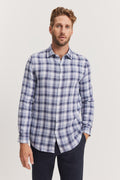 Tailored Fit Linen Delave Check Shirt