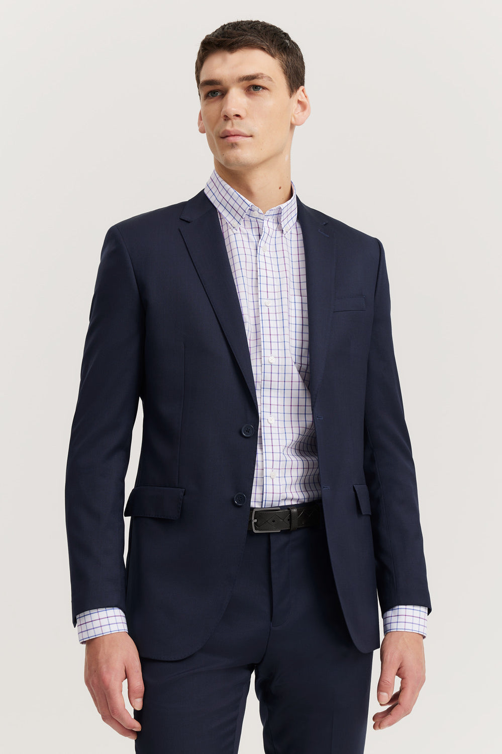 Regular Fit Broad Check Travel Shirt