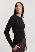 Metallic Long Sleeve Top