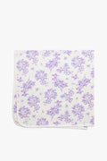Cotton Violet Flower Blanket