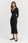 Zip-Through Rib Dress