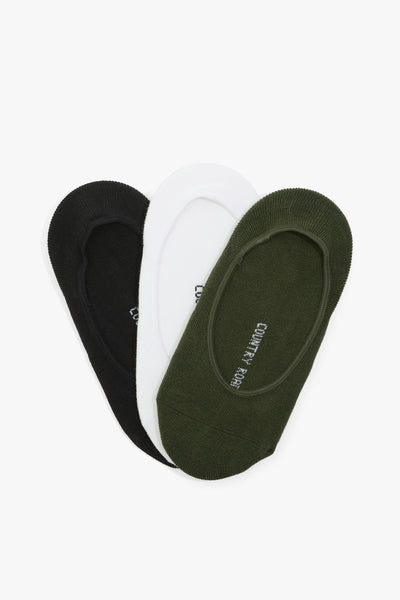 Australian Cotton Blend No-Show Sock Pack Of 3