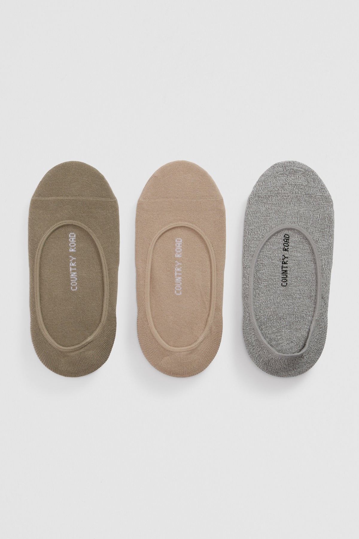 Australian Cotton Blend No-Show Sock Pack Of 3