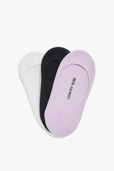Australian Cotton Blend No-Show Sock Pack Of 3
