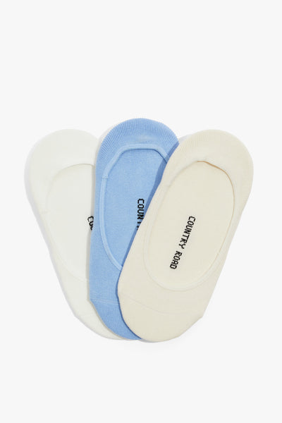Australian Cotton Blend No-Show Sock Pack Of 3
