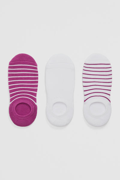 Australian Cotton Blend No-Show Sock Pack Of 3