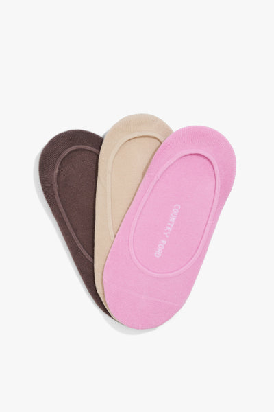 Australian Cotton Blend No-Show Sock Pack Of 3