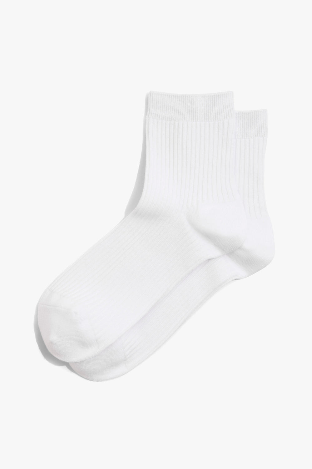 Australian Cotton Blend Ribbed Quarter Crew Sock Pack Of 2