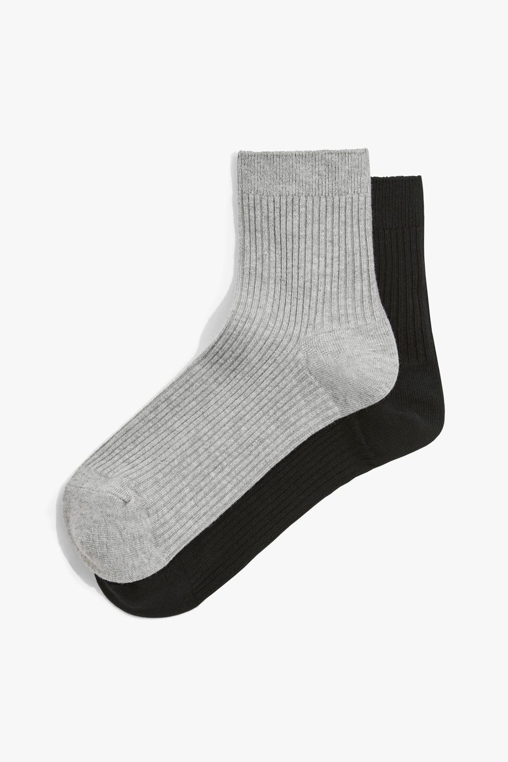 Australian Cotton Blend Ribbed Quarter Crew Sock Pack Of 2