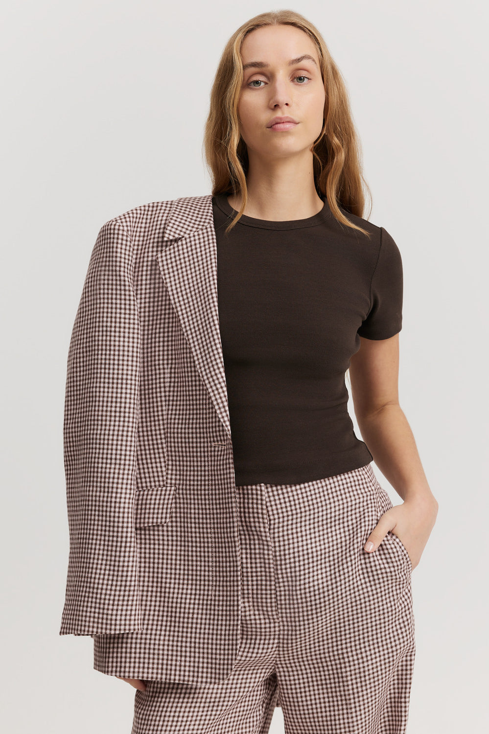 Cotton Crop Fitted T-Shirt