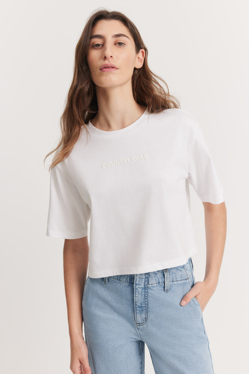 Cotton Modern Logo Short Sleeve T-Shirt