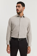 Tailored Fit Brushed Melange Shirt