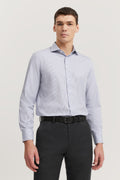 Tailored Fit Super Fine Cotton Twill Stripe Shirt