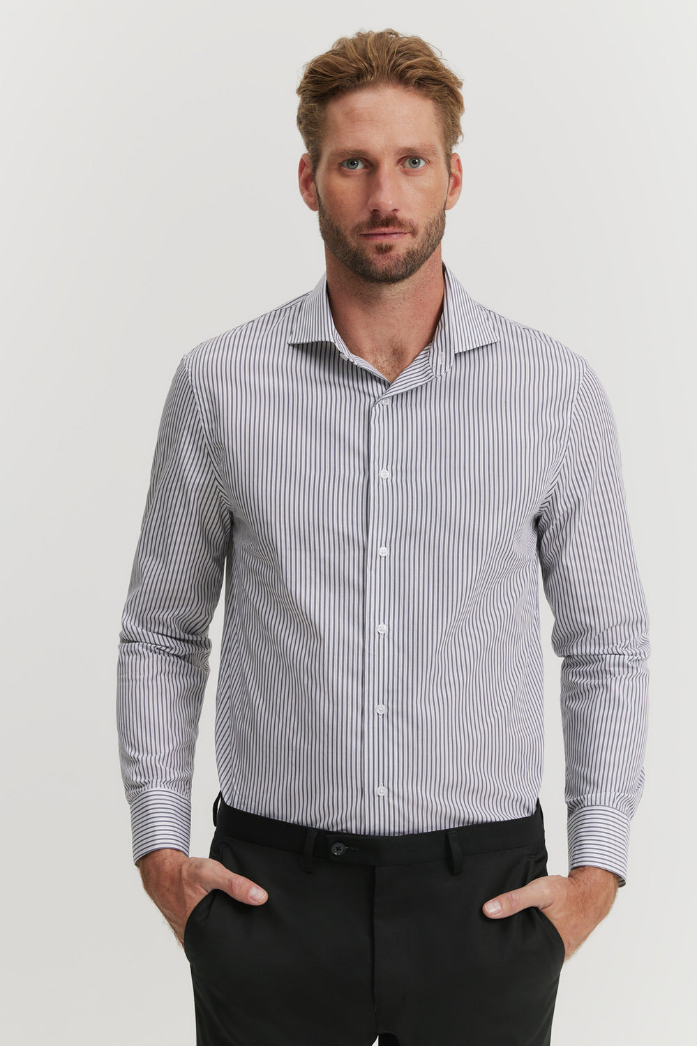 Tailored Fit Super Fine Cotton Multi Stripe Shirt