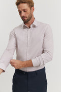 Slim Fit Mini Grid Travel Shirt