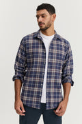 Regular Fit Flannel Tonal Check Shirt