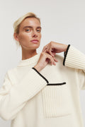 Contrast Pocket Knit