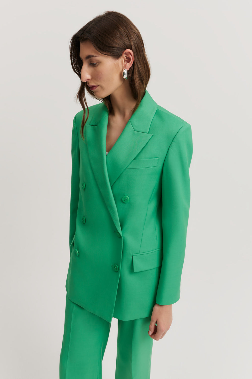 Tailored Double-Breasted Blazer