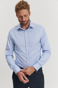 Slim Fit Stripe Travel Shirt