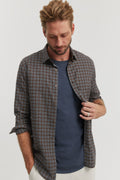 Tailored Fit Brushed Check Shirt