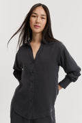 Cupro Button Through Shirt