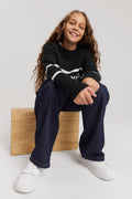 Teen Logo Stripe Knit