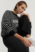 Cotton Stripe Heritage Sweat