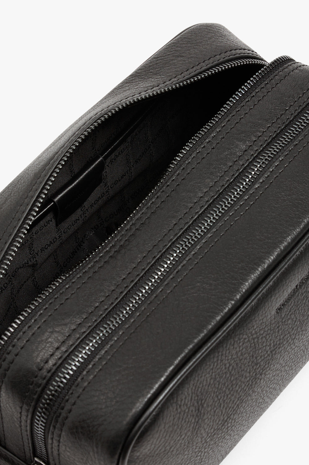Large Leather Wash Bag