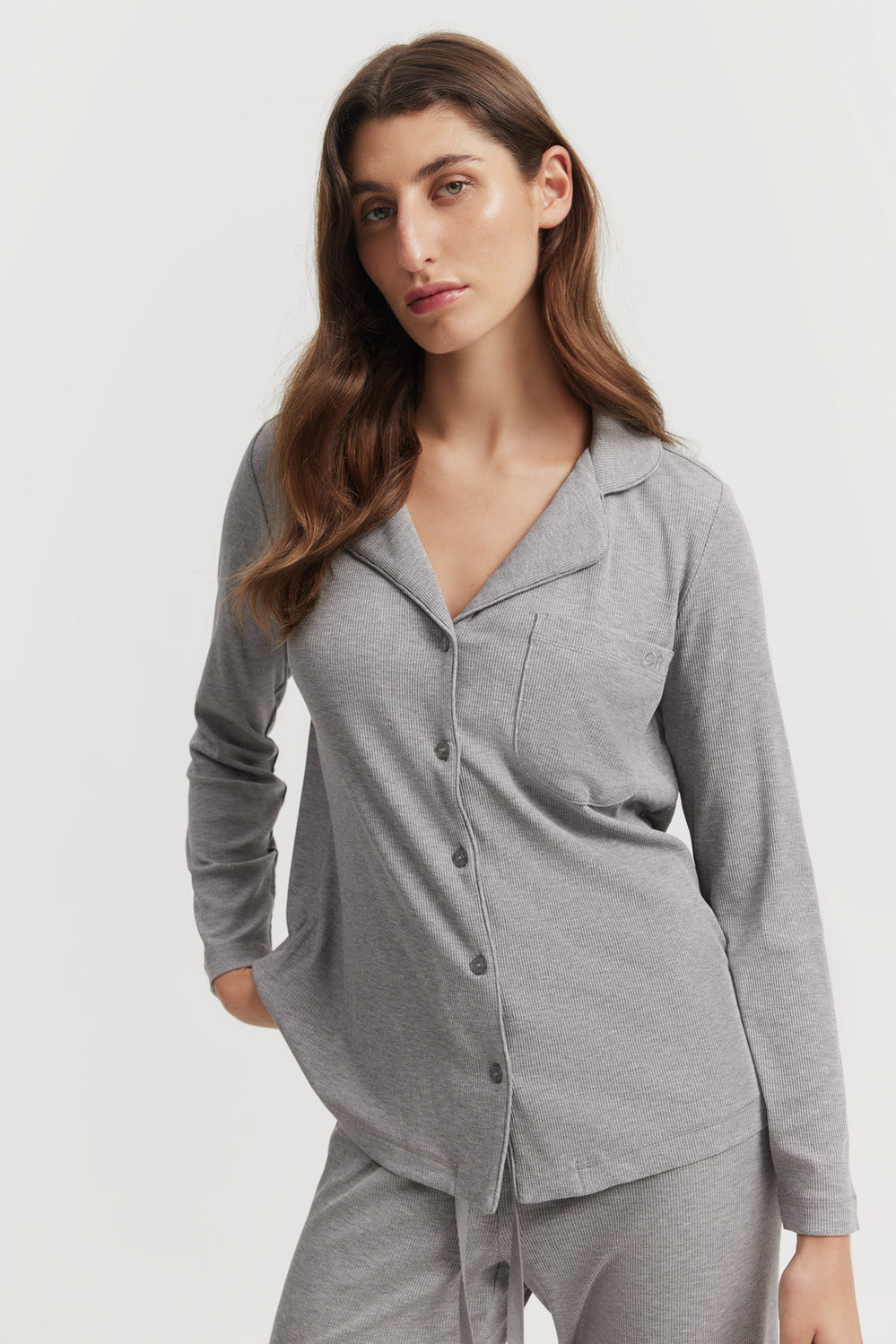 Luxe Rib Pyjama Shirt