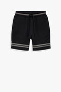 Cotton Stripe Sweat Short